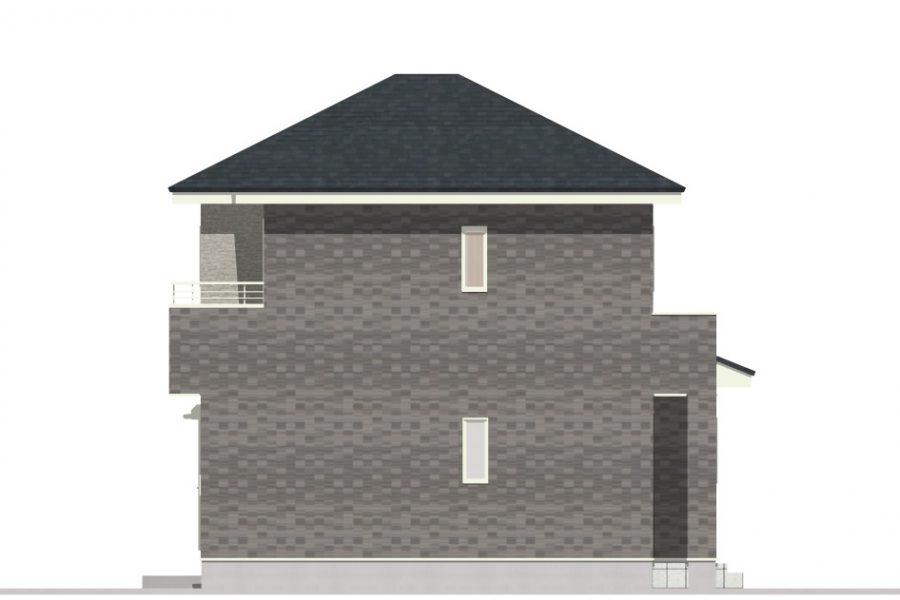 東面（立面図）<br />
