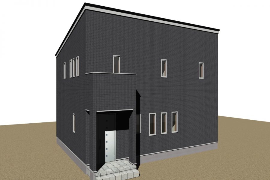 北東面（パース図）<br />
