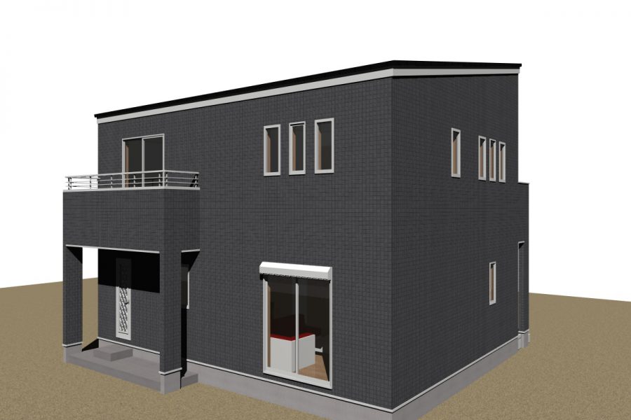 南東面（パース図）<br />
