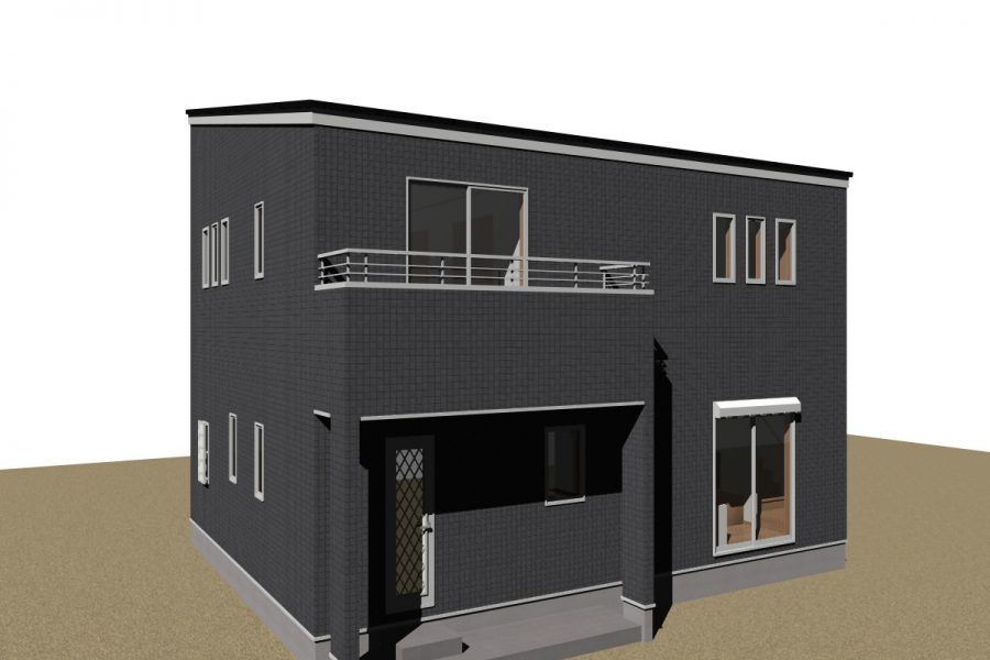 南西面（パース図）<br />
