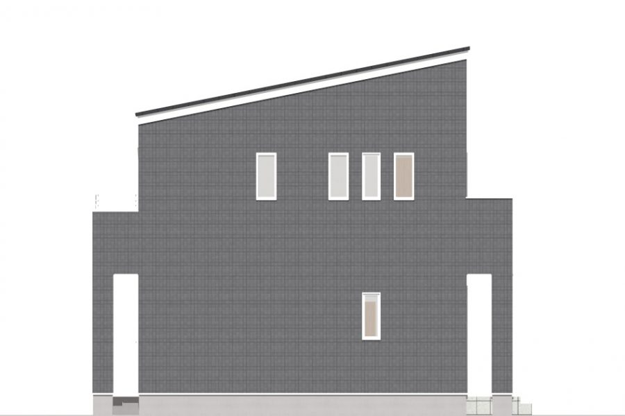 東面（立面図）<br />
