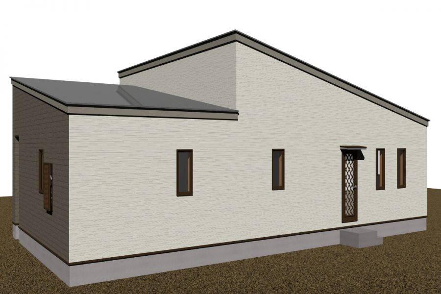 北東面（パース図）<br />
