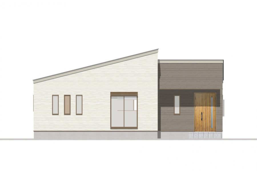 南面（立面図）<br />
