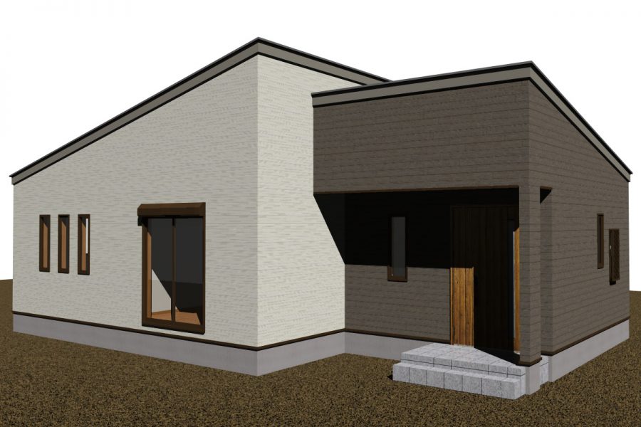 南東面（パース図）<br />
