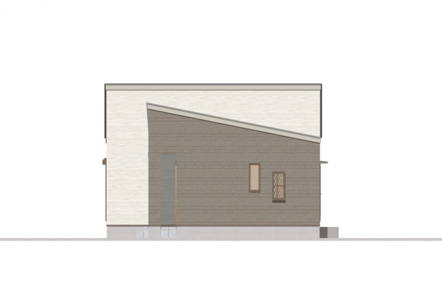 東面（立面図）<br />
