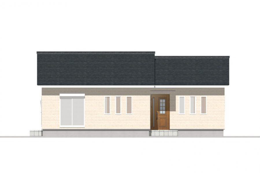 南面（立面図）<br />
