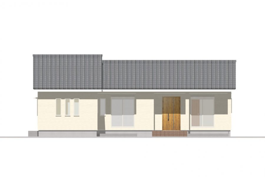 南面（立面図）<br />
