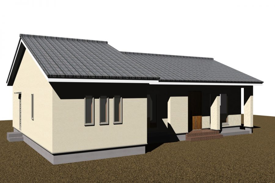 南西面（パース図）<br />
