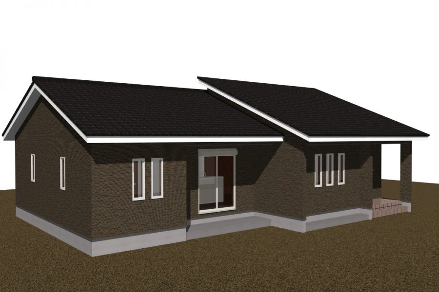 南西面（パース図）<br />
