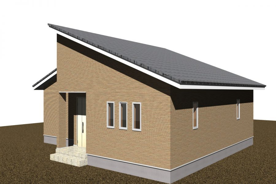 北東面（パース図）<br />
