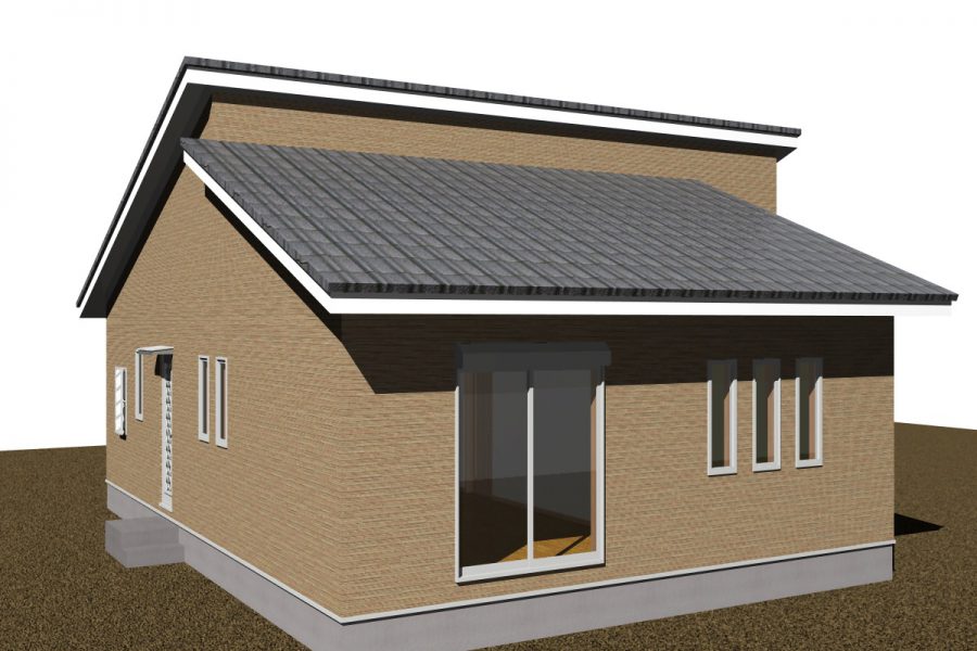 南西面（パース図）<br />
