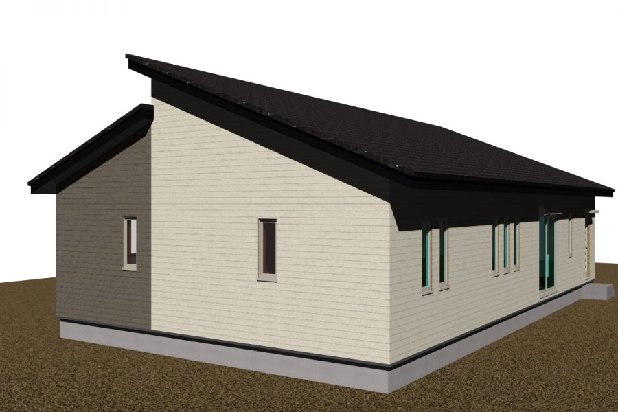 南西面（パース図）<br />
