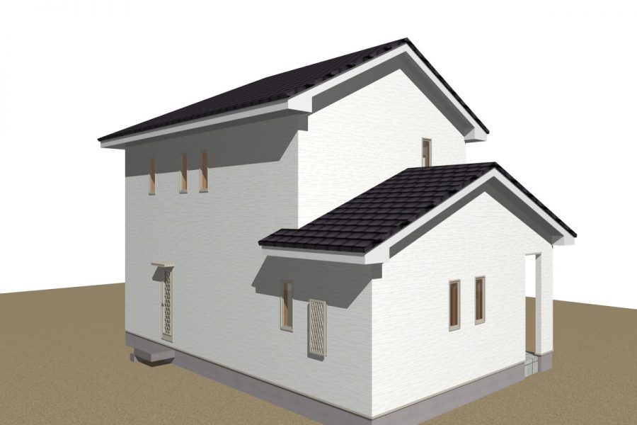 パース図　北西面