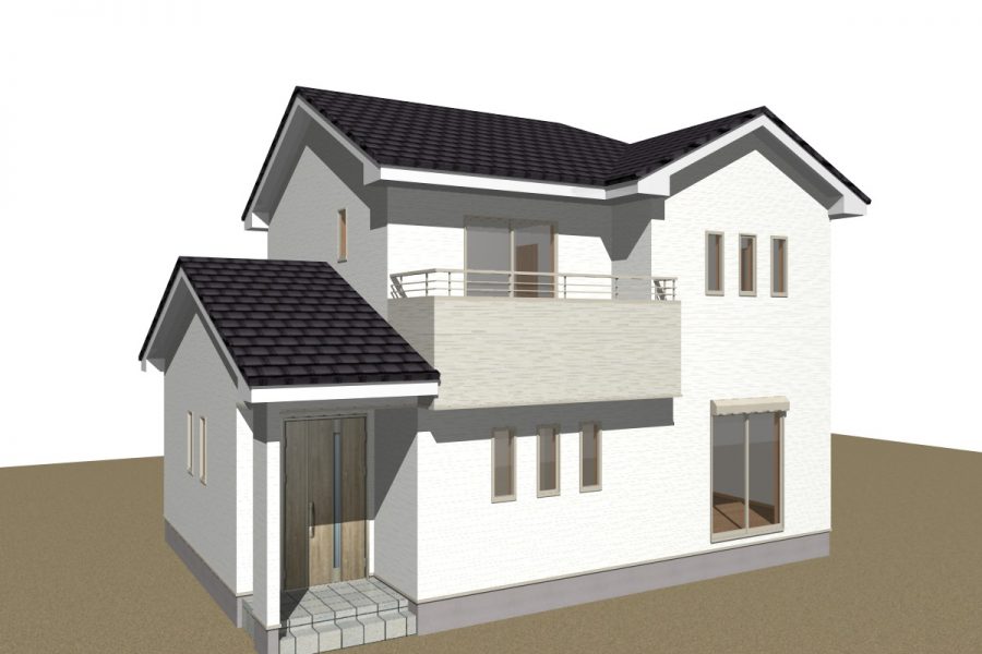 パース図　南西面