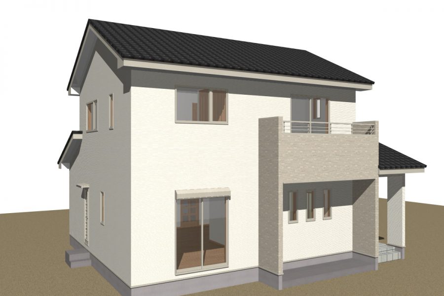 パース図　南西面