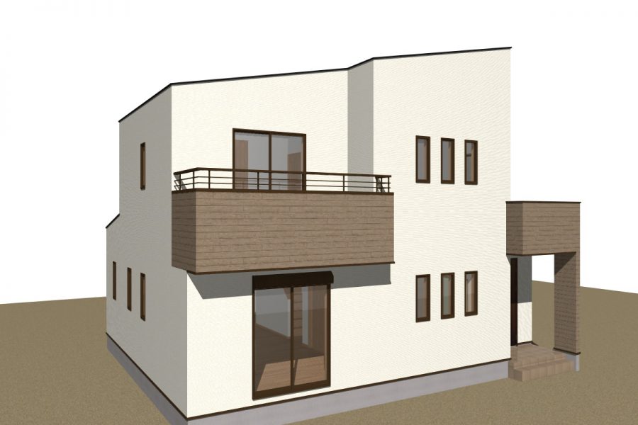 パース図　南西面