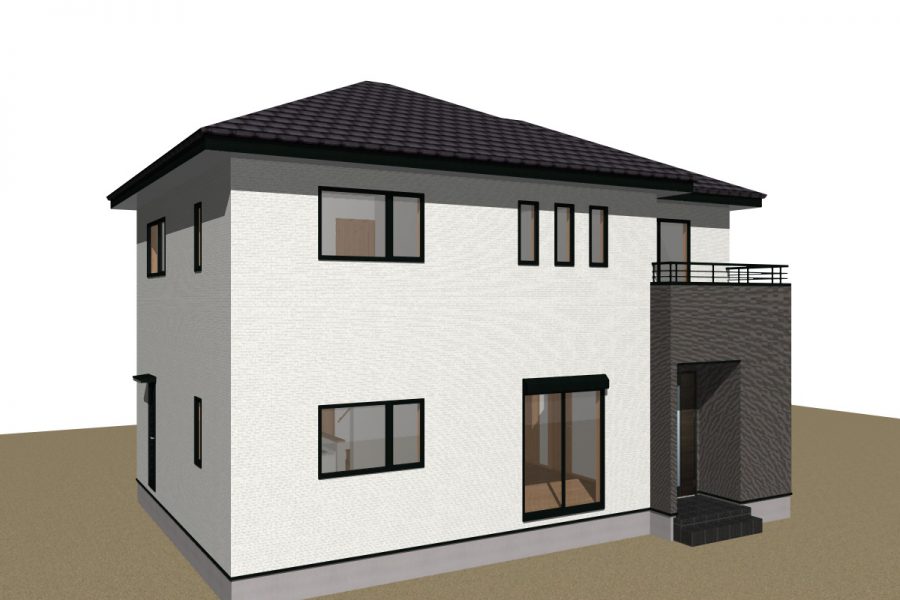 パース図　南西面