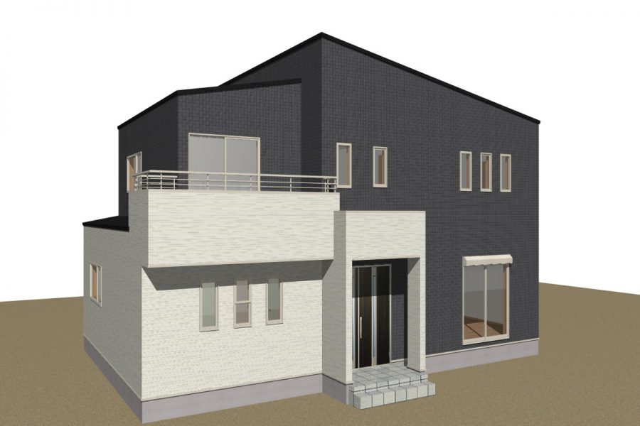 パース図　南西面