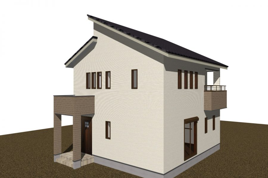 パース図　南西面