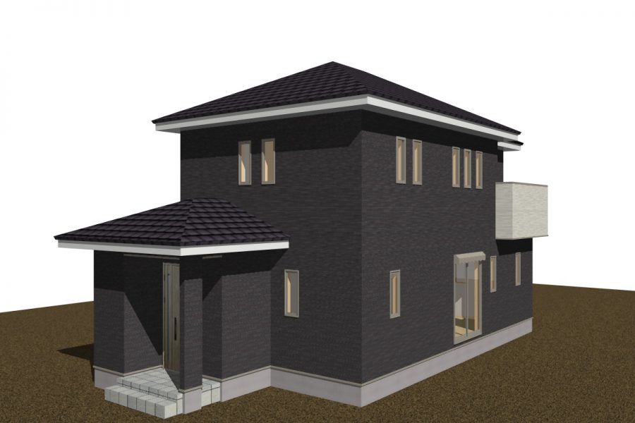 パース図　南西面