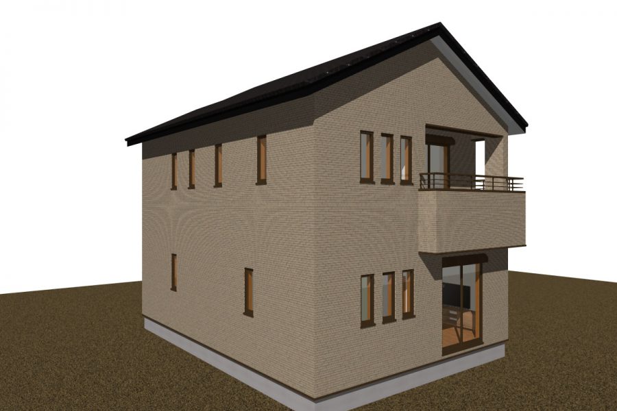 パース図　南西面