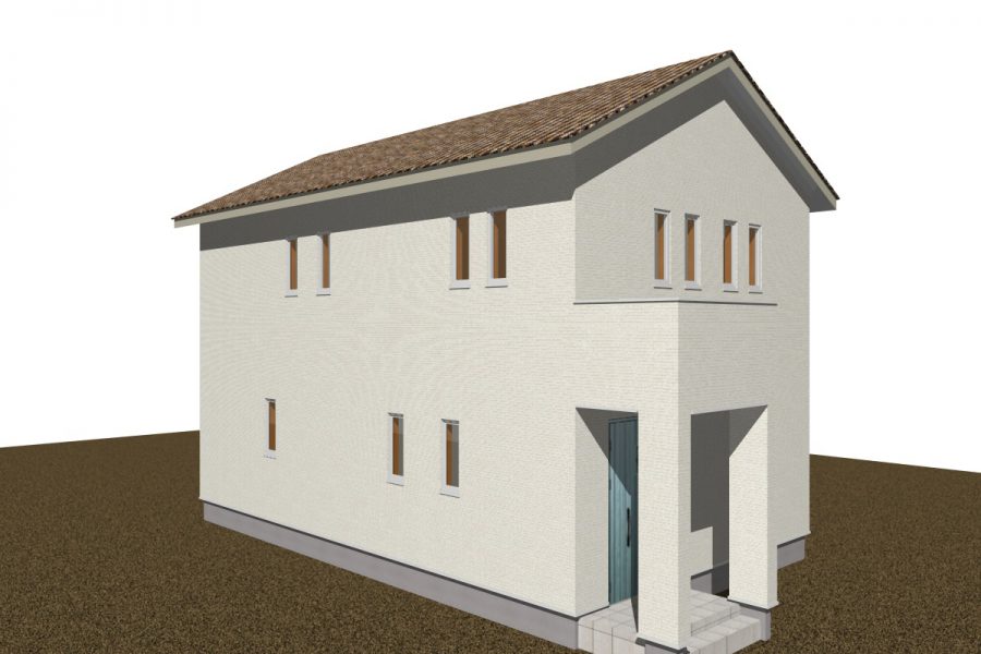 パース図　北西面