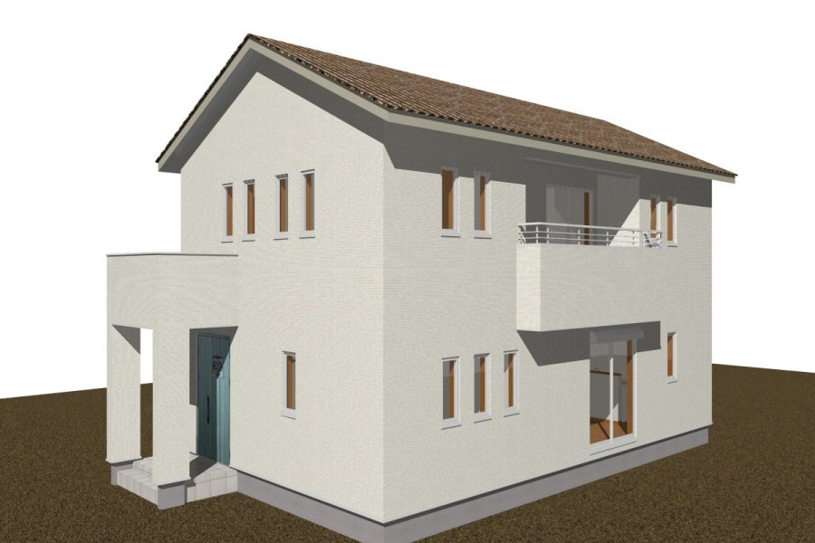 パース図　南西面