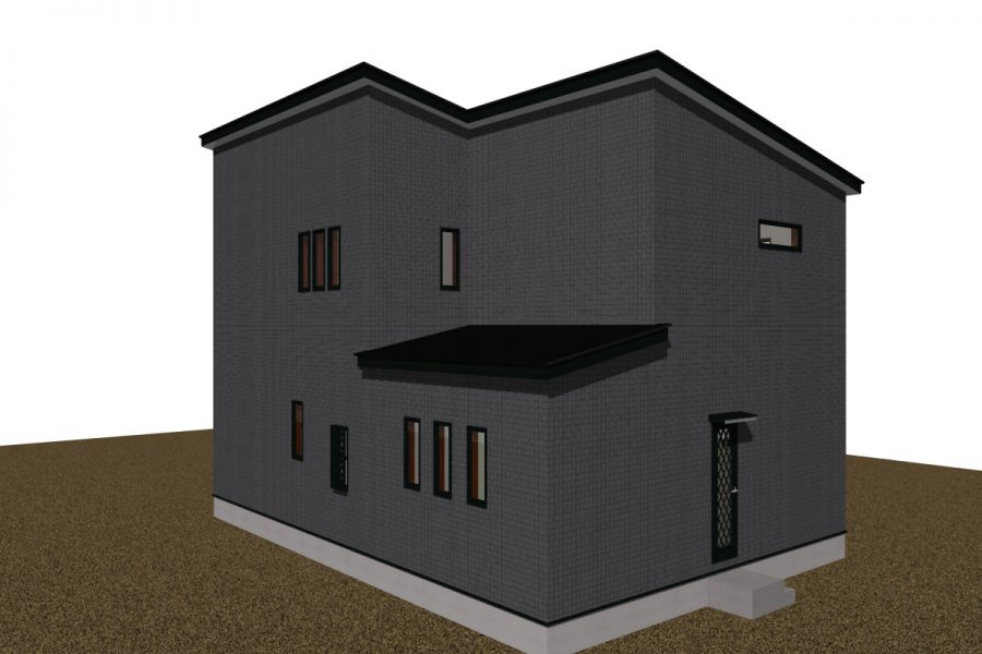 パース図　北西面