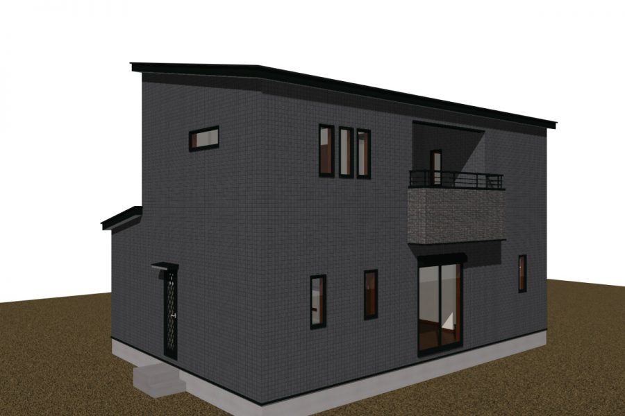 パース図　南西面