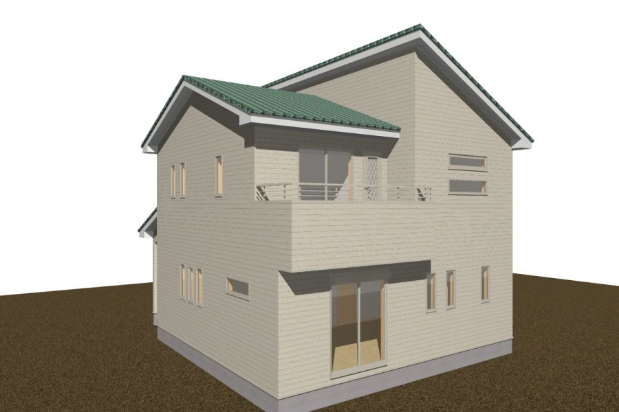 パース図　南西面