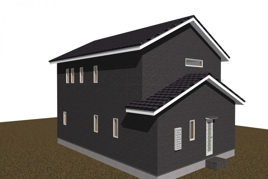 パース図　北西面