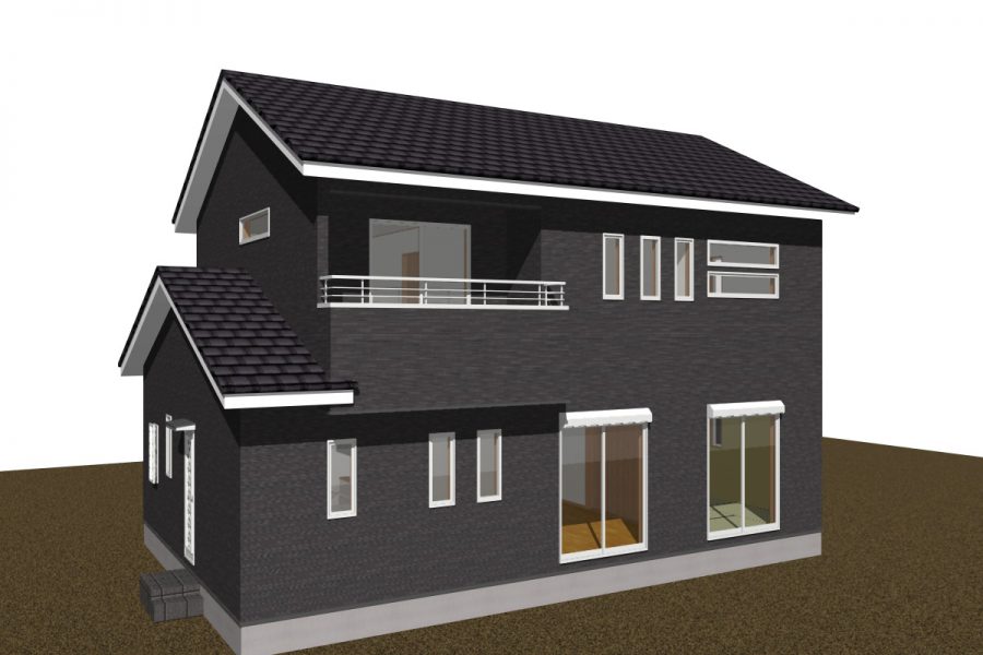 パース図　南西面