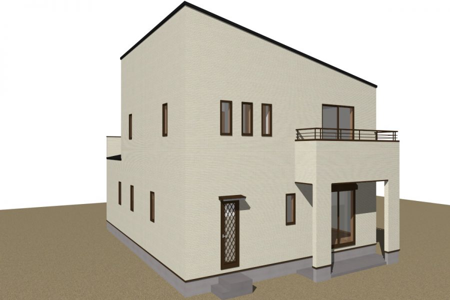 パース図　南西面