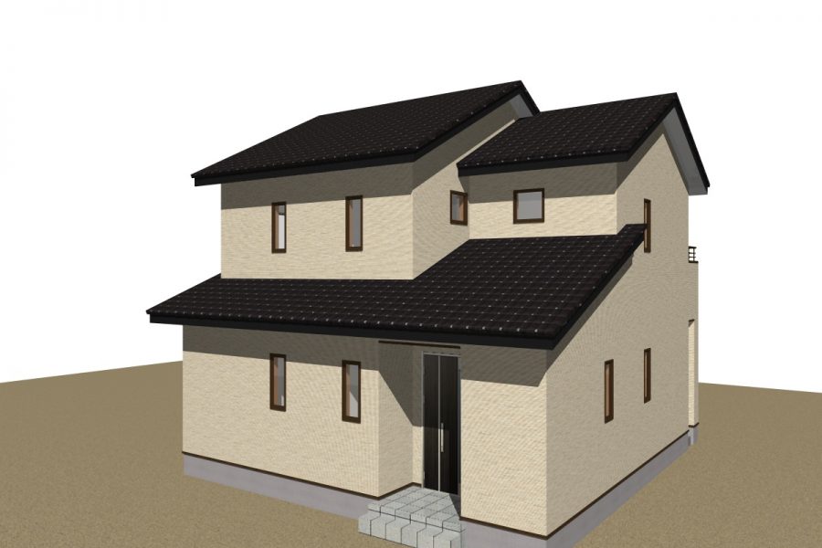 パース図　北西面