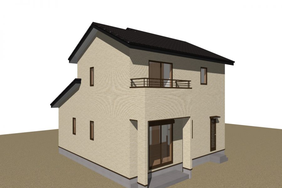 パース図　南西面