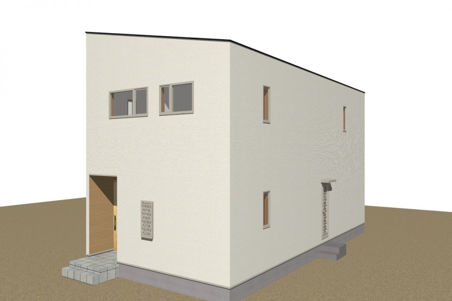 パース図　北西面