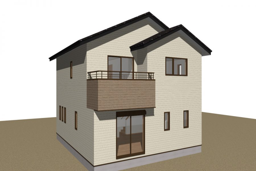 パース図　南西面