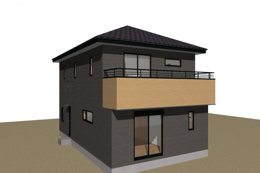 パース図　南西面