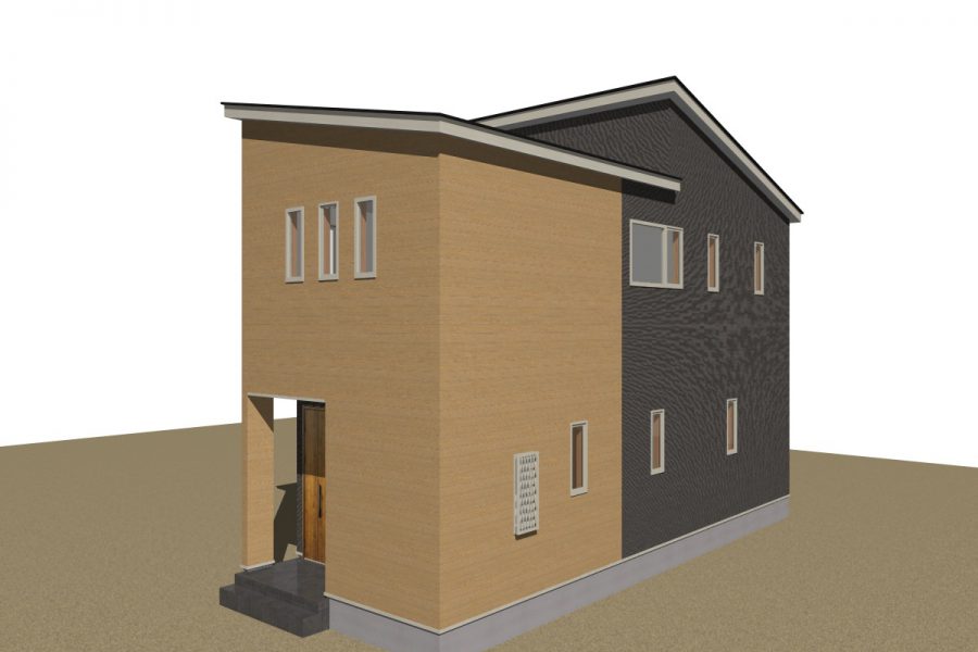 パース図　北西面