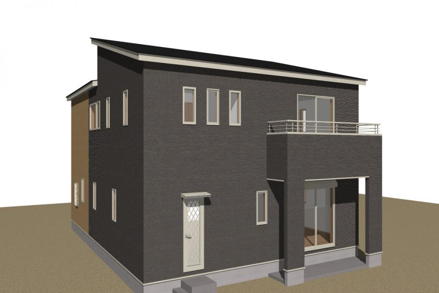 パース図　南西面