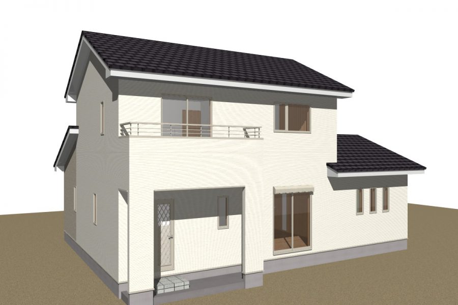 パース図　南西面