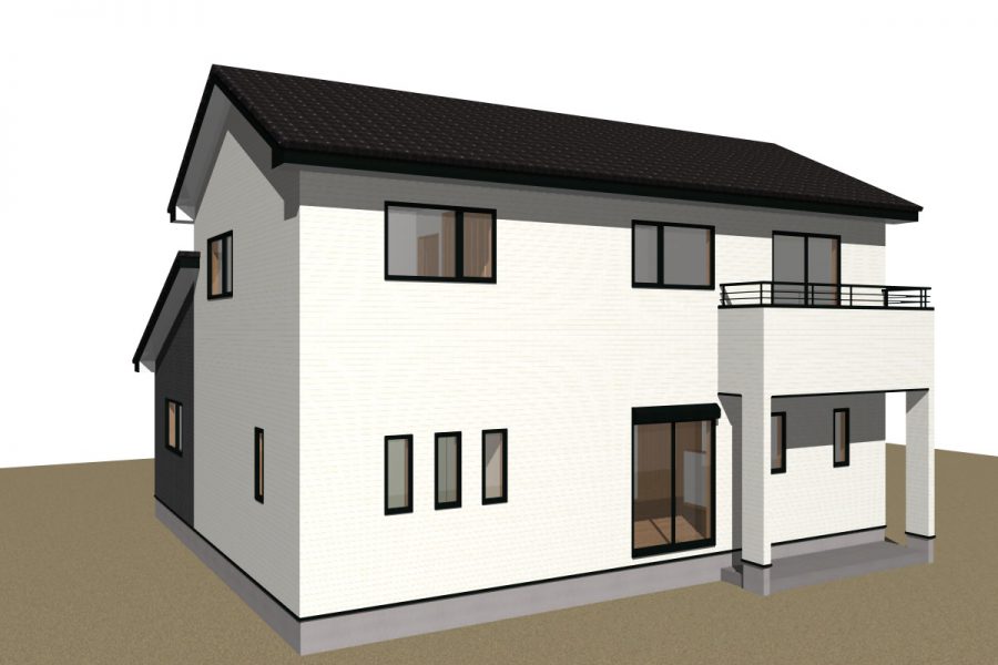 パース図　南西面