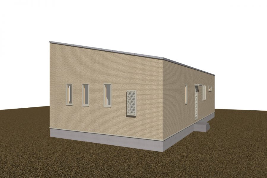 パース図　北西面