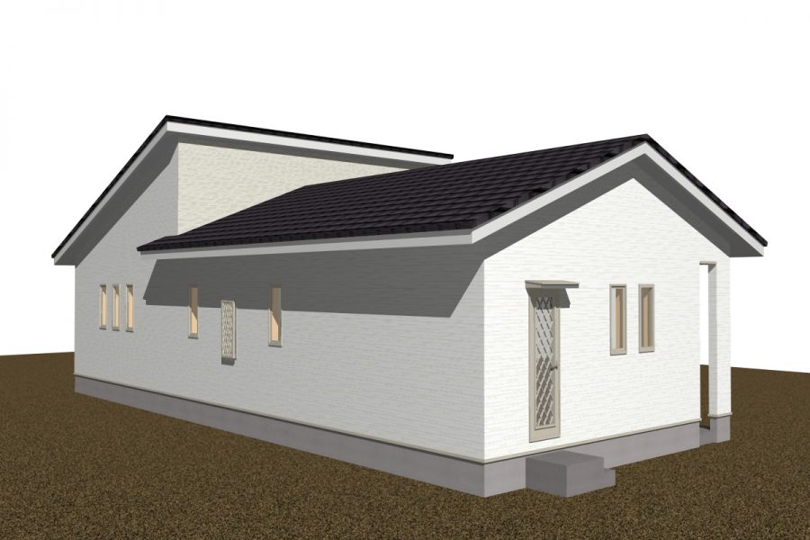 パース図　北西面