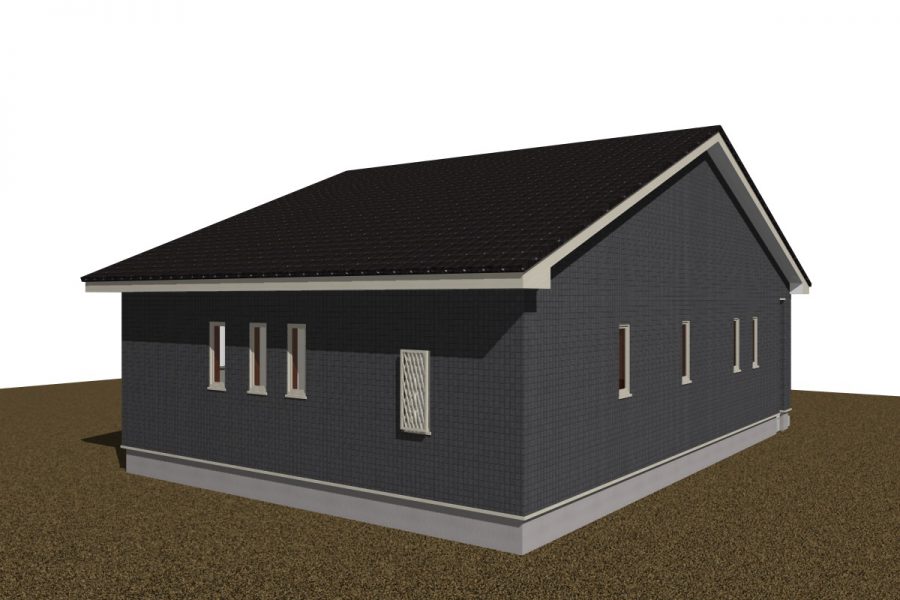 パース図　北西面