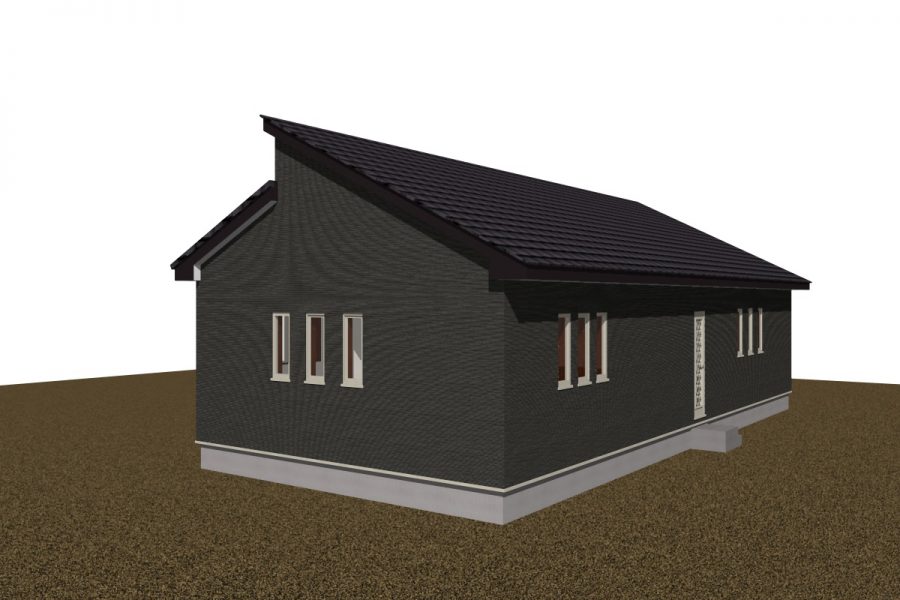 パース図　南西面