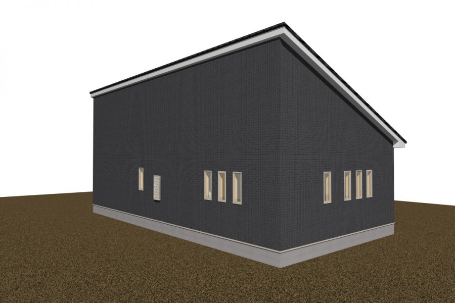 パース図　北西面