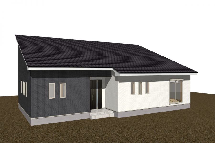 パース図　南西面