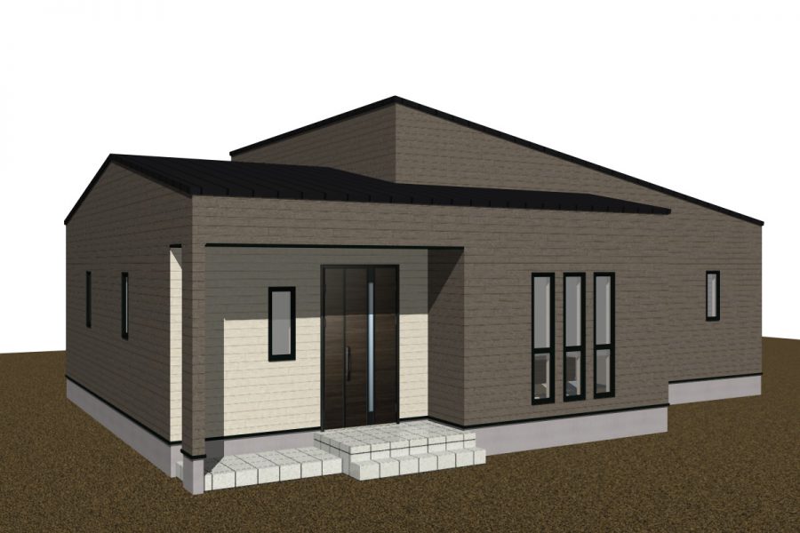 パース図　南西面