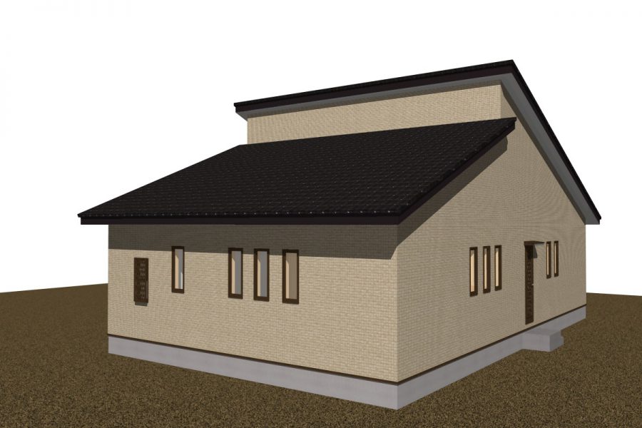 パース図　北西面